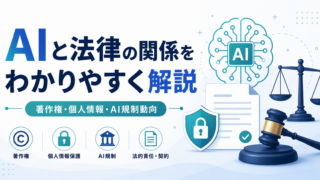 AIと法律の関係をわかりやすく解説｜著作権・個人情報・最新のAI規制動向まで